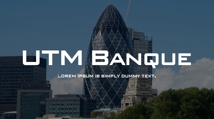 UTM Banque Font Family