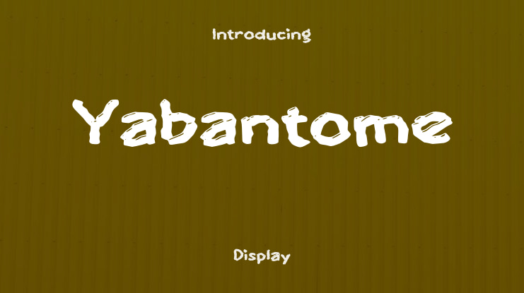 Yabantome Font