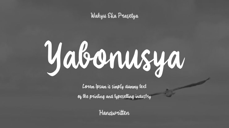 Yabonusya Font
