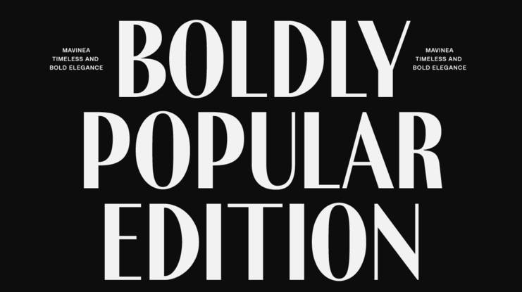 Mavinea Font