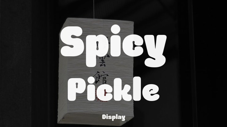 Spicy Pickle Font