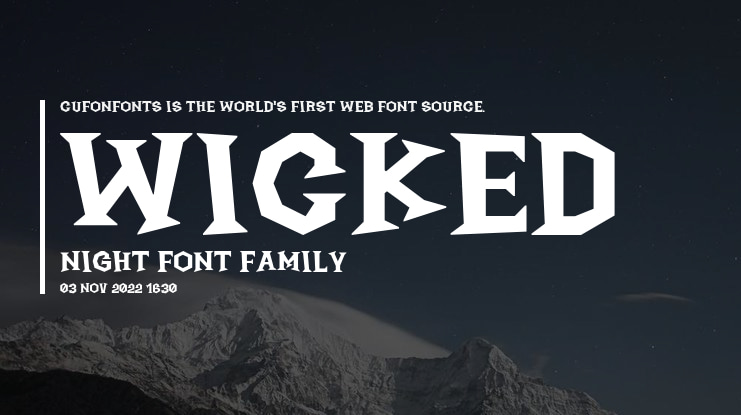 Wicked Night Font