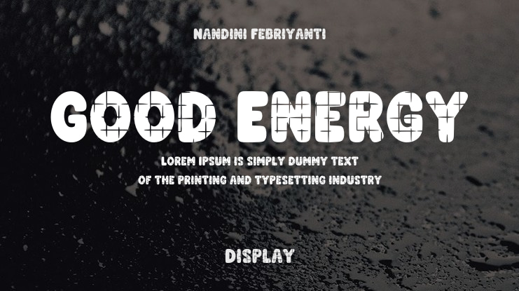 Good Energy Font