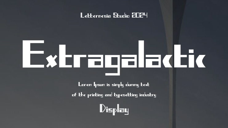 Extragalactic Font
