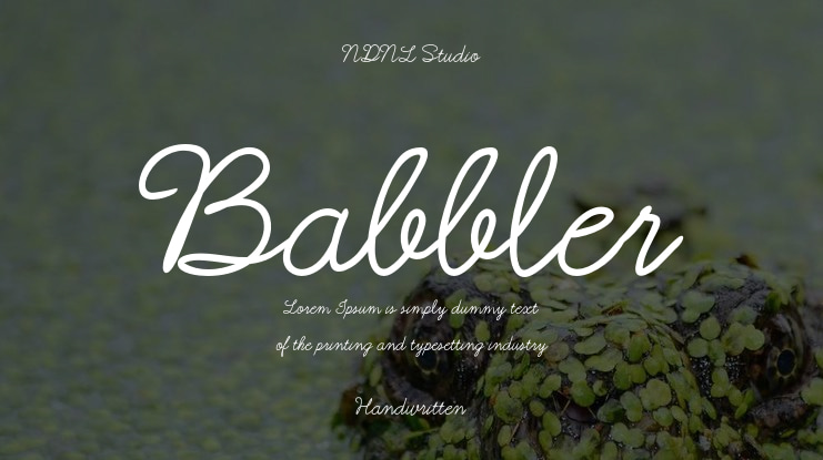 Babbler Font