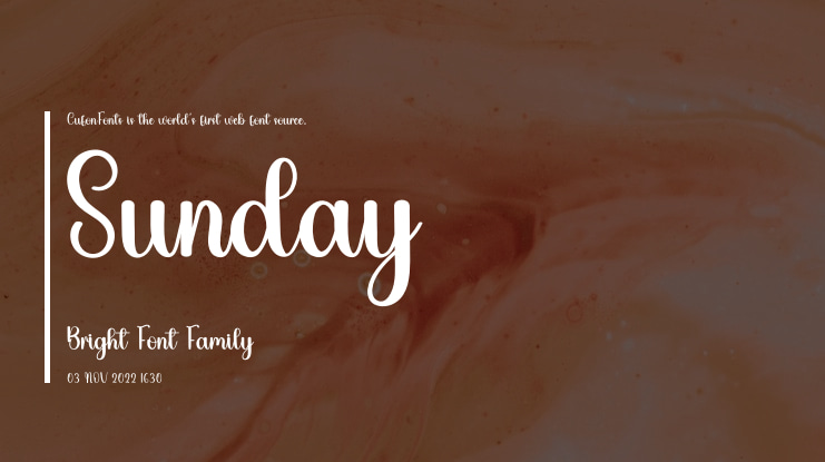 Sunday Bright Font