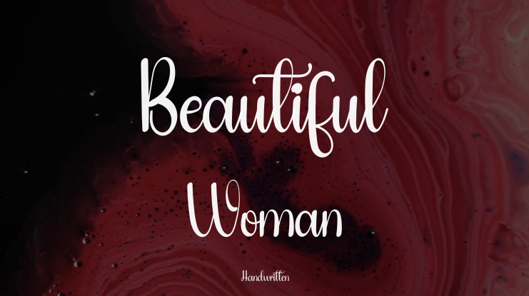 Beautiful Woman Font