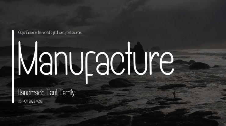 Manufacture Handmade Font