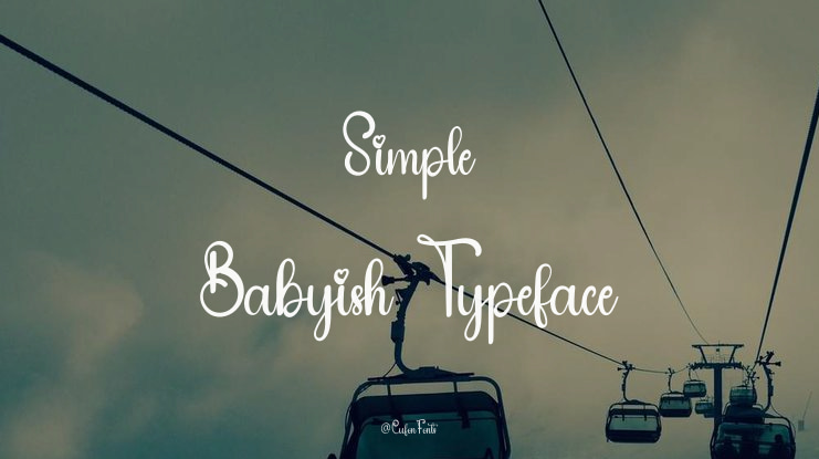 Simple Babyish Font