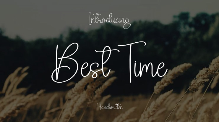 Best Time Font