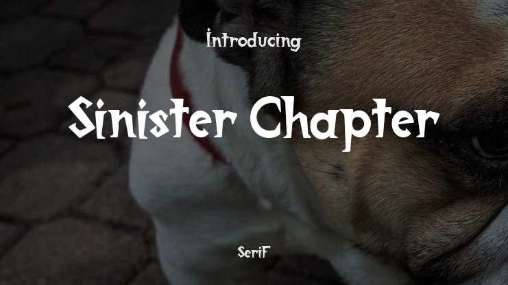 Sinister Chapter Font