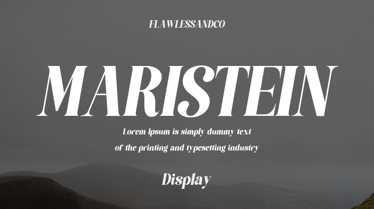 MARISTEIN Font