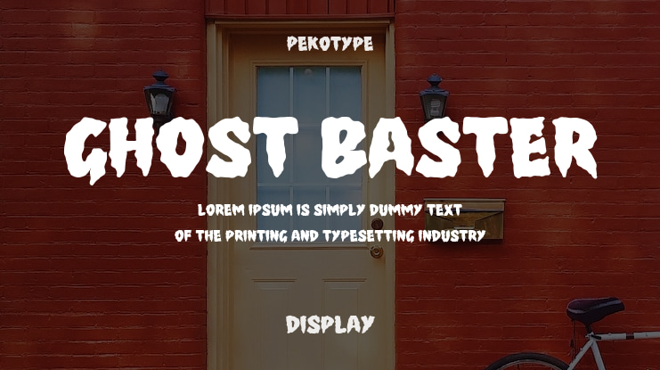 Ghost Baster Font