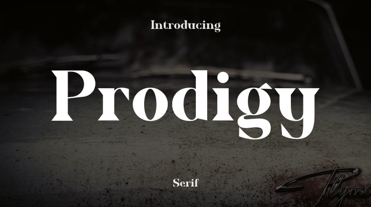 Prodigy Font