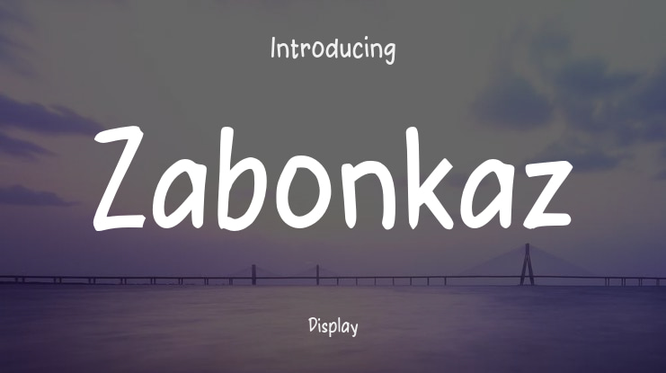 Zabonkaz Font
