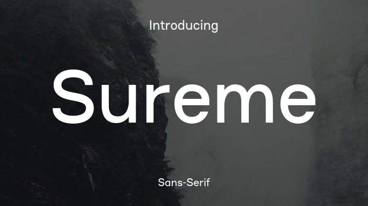 Sureme Font Family