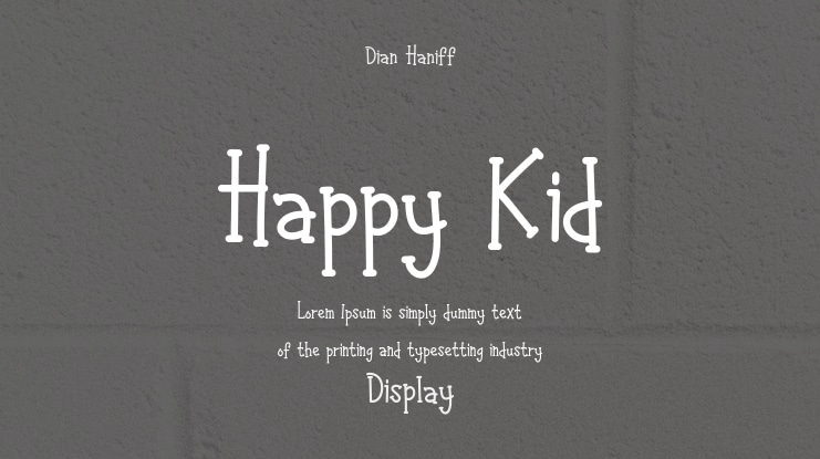 Happy Kid Font