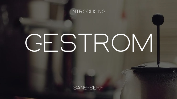 Gestrom Font