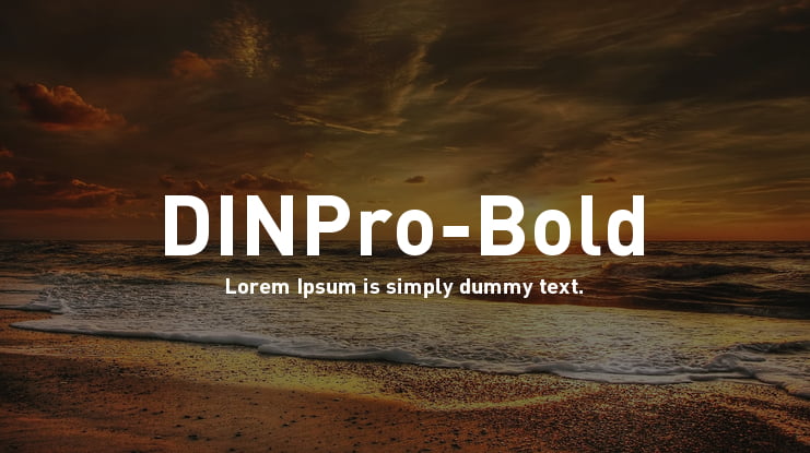 DINPro-Bold Font