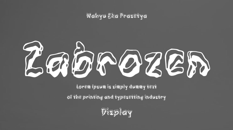 Zabrozen Font