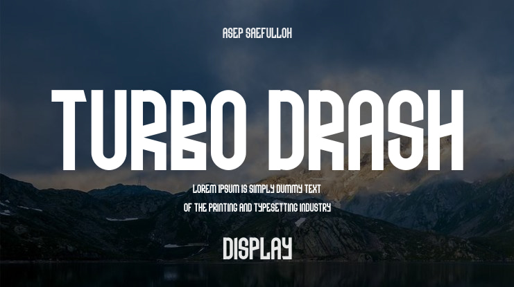 Turbo Drash Font Family