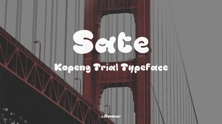 Sate Kopeng Trial Font
