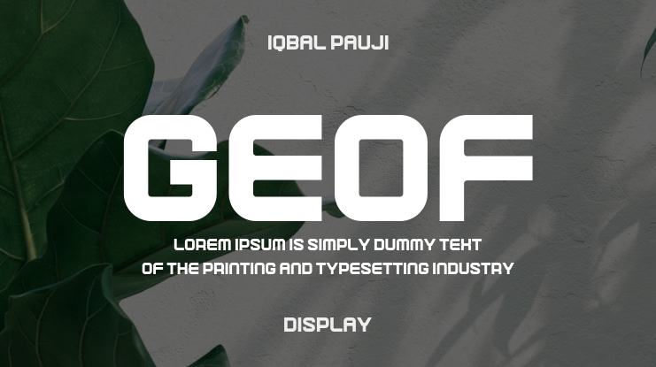 Geof Font