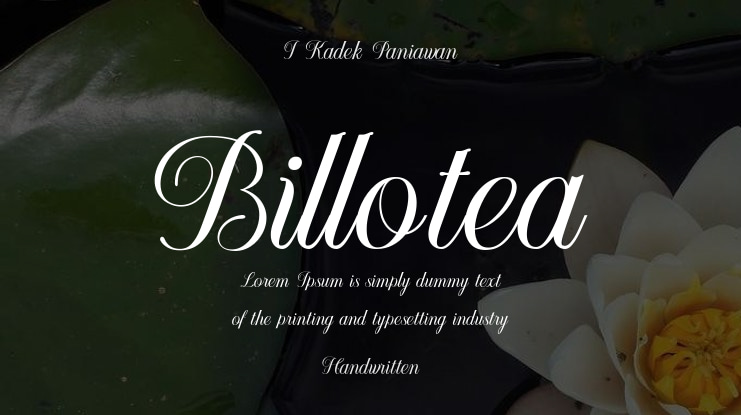 Billotea Font