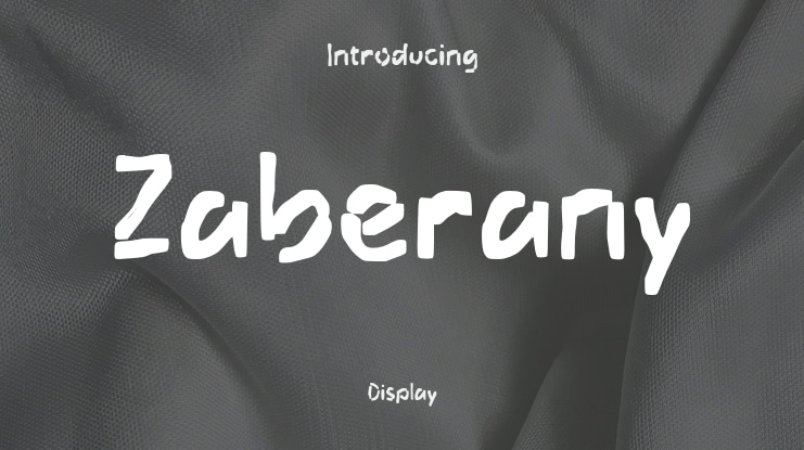 Zaberany Font