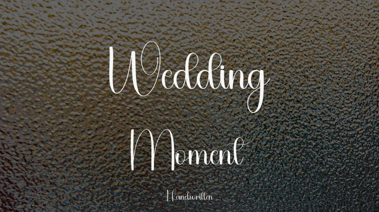 Wedding Moment Font