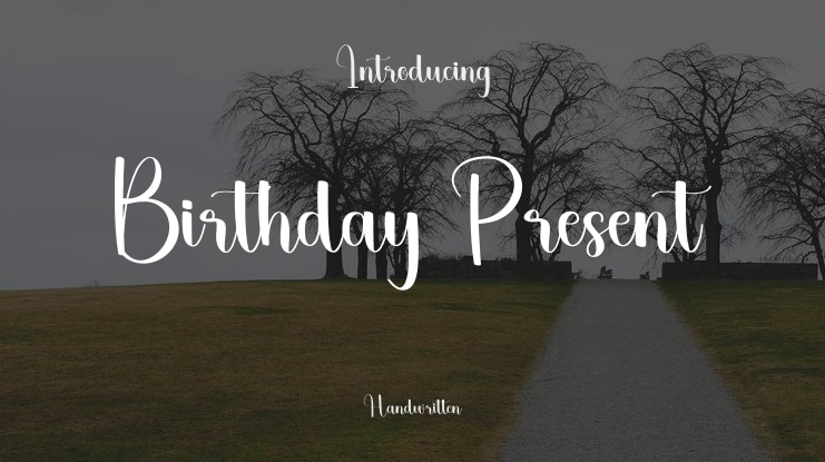 Birthday Present Font