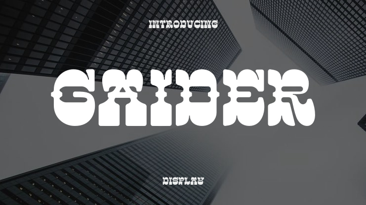 GAIDER Font