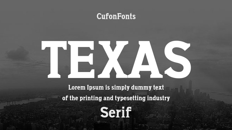 TEXAS Font Family
