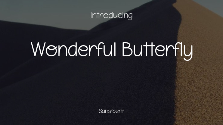 Wonderful Butterfly Font