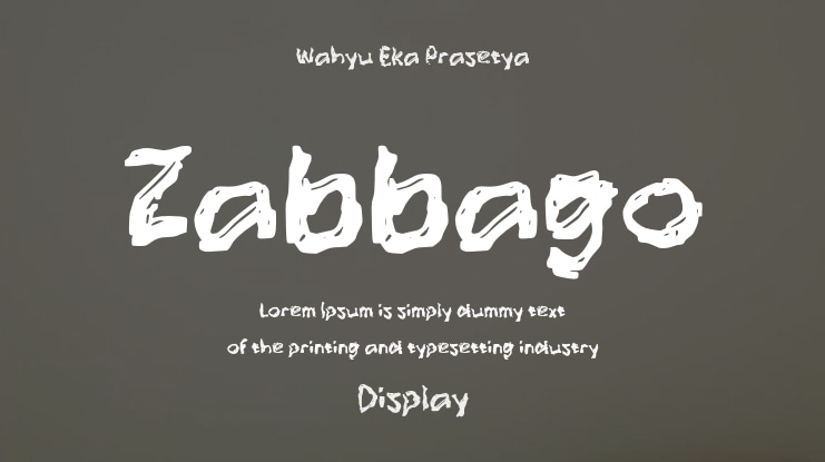Zabbago Font