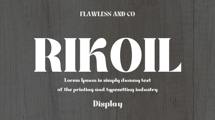 RIKOIL Font