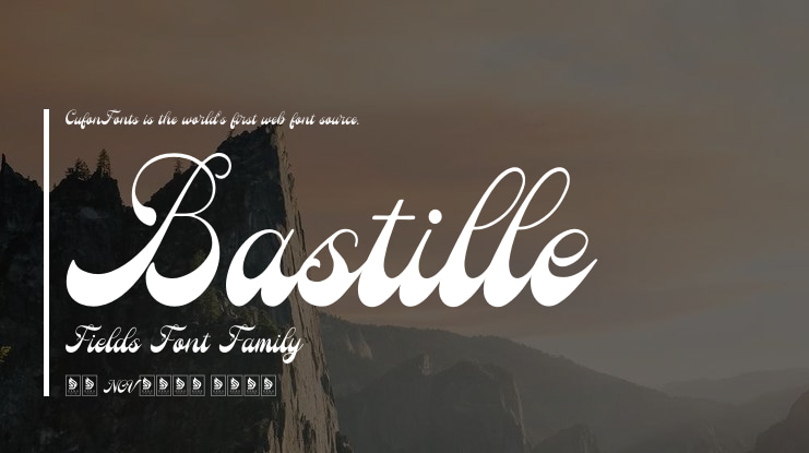 Bastille Fields Font