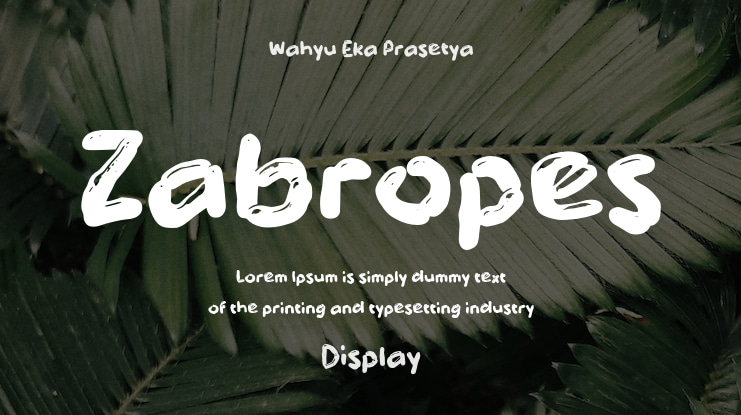 Zabropes Font