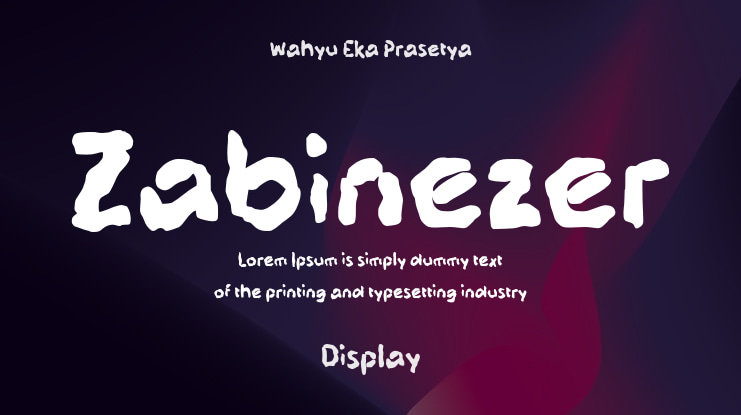 Zabinezer Font