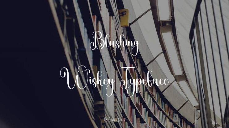 Blushing Wiskey Font
