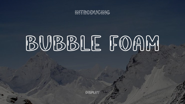 Bubble Foam Font