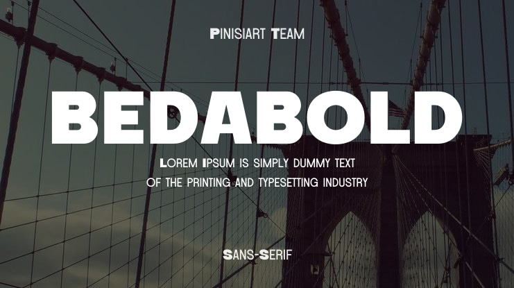 BEDABOLD Font