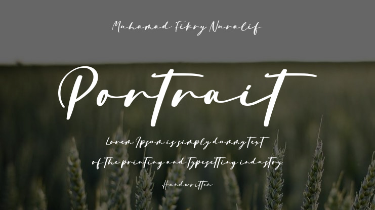 Portrait Font