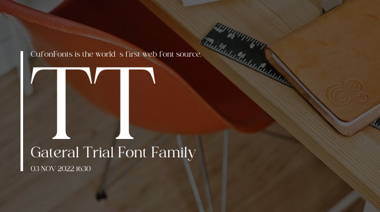 TT Gateral Trial Font Family