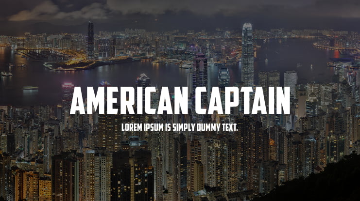 American Captain Font