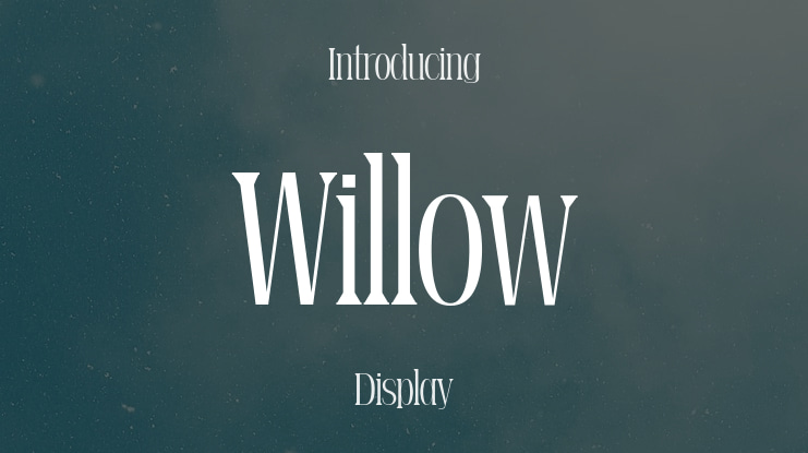 Willow Font Family