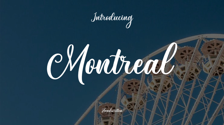 Montreal Font