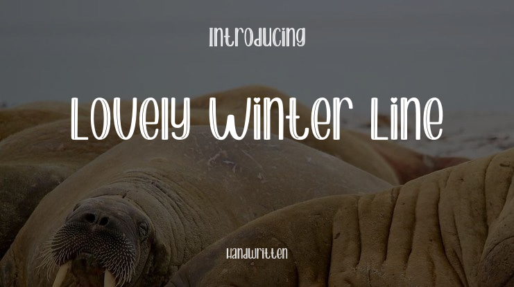 Lovely Winter Line Font