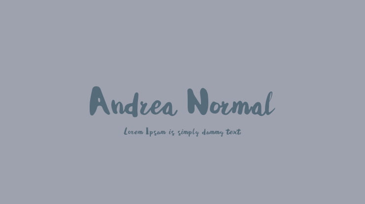 Andrea Normal Font