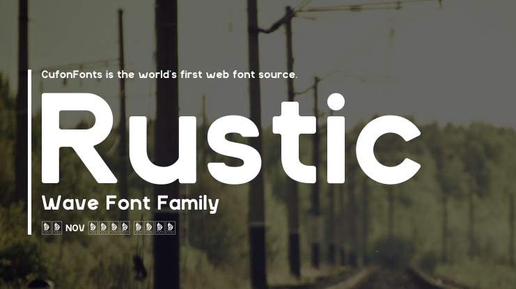 Rustic Wave Font